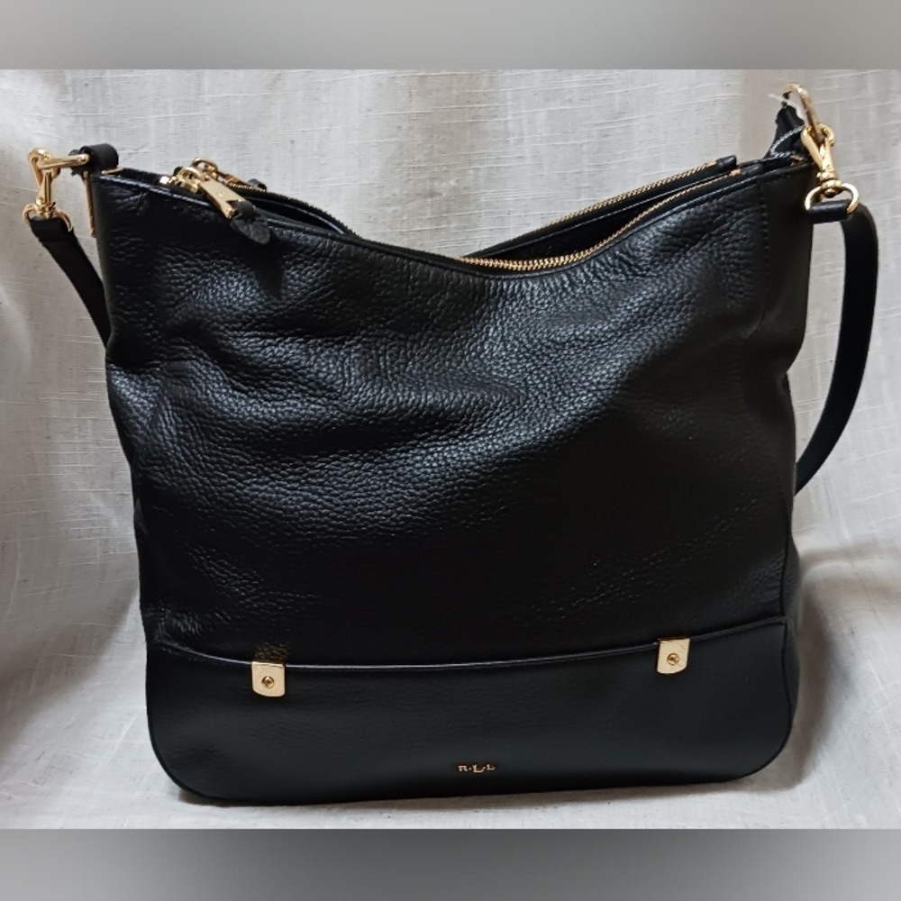 Ralph Lauren Black Leather Shoulder Bag